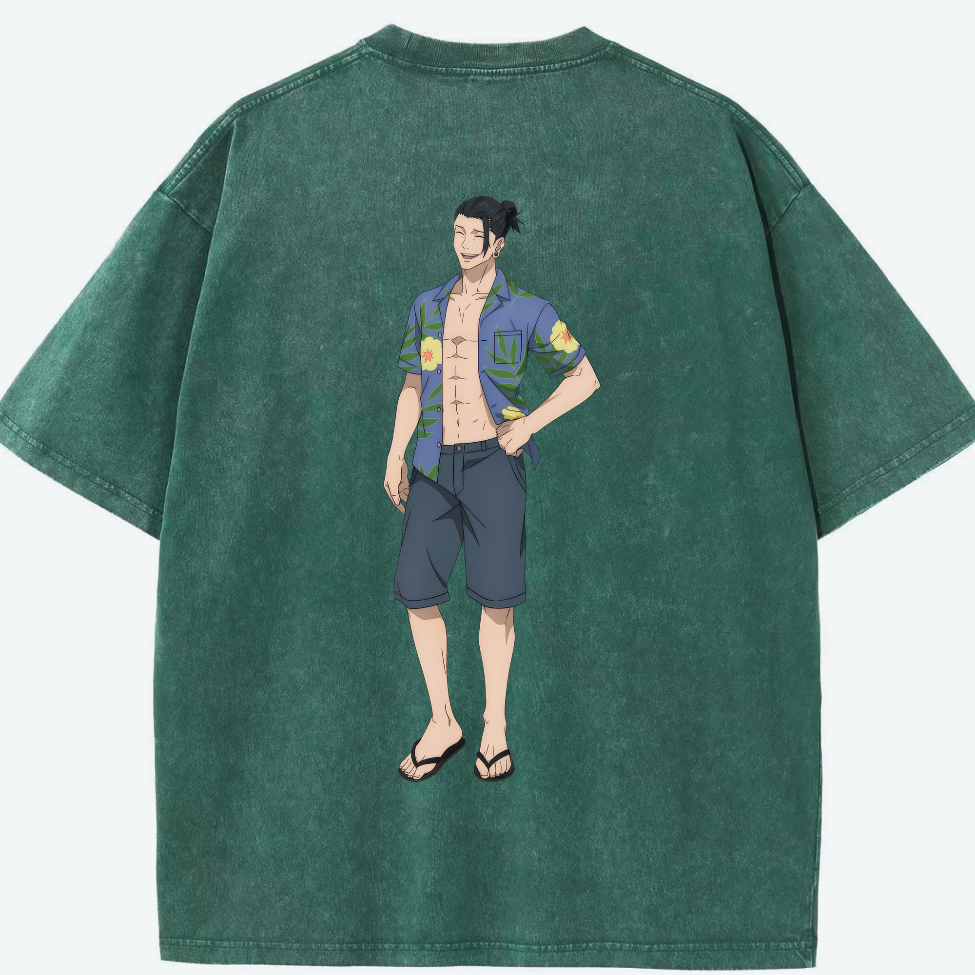 （画像用） 呪術廻戦 Jujutsu Kaisen 綿100% ヴィンテージ風 半袖Tシャツ（背面プリント）